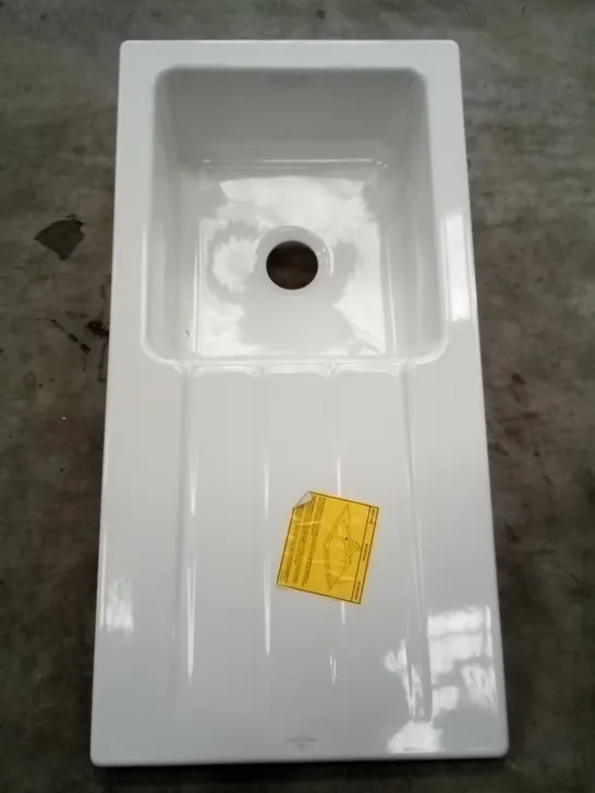 BOXED VILLAROY & BOCH 50.5 X 100CM 1 SINK 1 DRAINER - WHITE