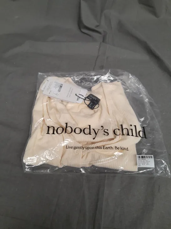 SEALED NOBODYS CHILD CREAM SLEEVLESS MILES TOP - UK 8