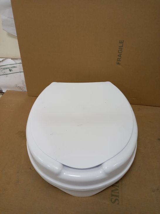 NRS HEALTHCARE LINTON RAISED TOILET SEAT WITH LID