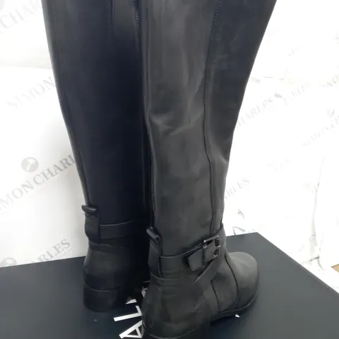 NATURALIZER BLACK HIGH BOoT - UK 6 - BOXED 