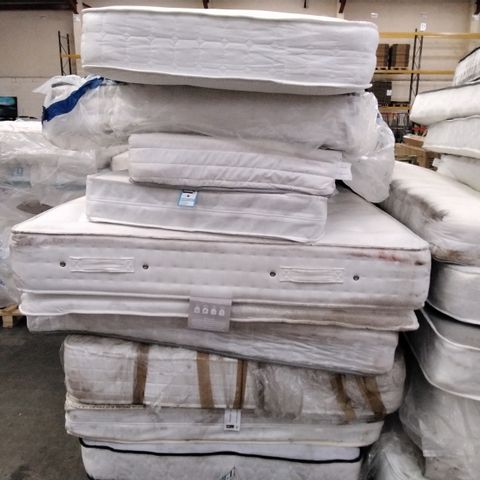 PALLET OF APPROXIMATELY 9 ASSORTED UNBAGGED MATTRESSES 