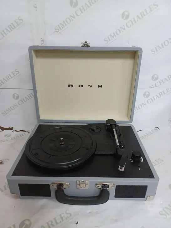 BOXED BUSH CLASSIC TURNTABLE IN GREY