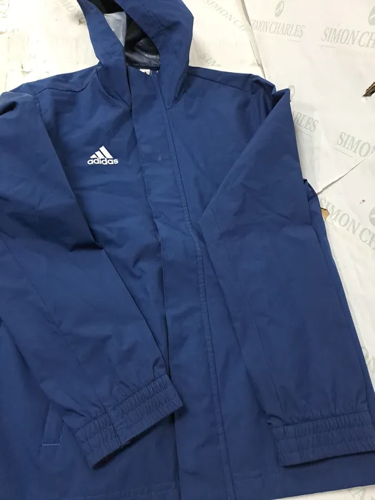 ADIDAS THIN WINDBREAK COAT IN NAVY - 11-12YEARS 