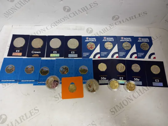 LOT OF 22 COLLECTIBLE COINS