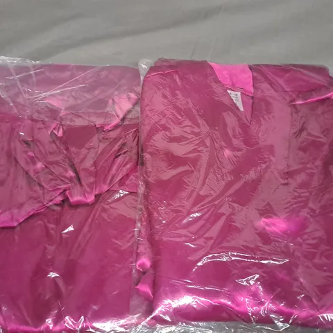 BOX OF APPROX 40 ASSORTED CERISE WRAPS  SIZE VARY 