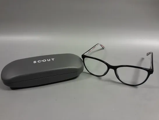 SCOUT DARCEY SHINY BLACK/FLOWER PRESCRIPTION GLASSES 