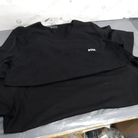 2 X HUGO BOSS LOGO TOPS - SIZE XL & L