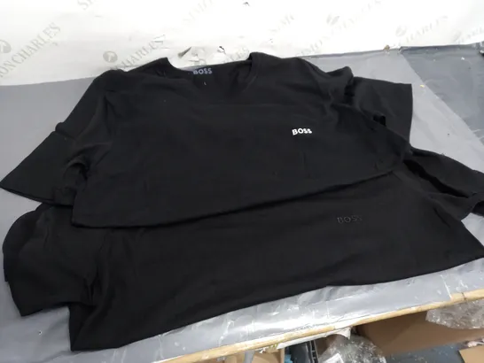 2 X HUGO BOSS LOGO TOPS - SIZE XL & L