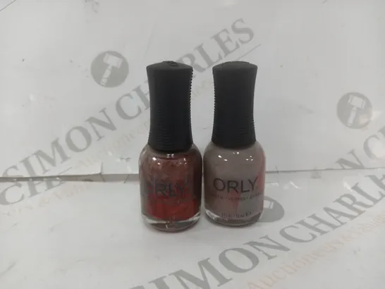 SET OF 2 ORLY FALL INTO ME & CASHMIRE CRISIS NAIL VARNISH 