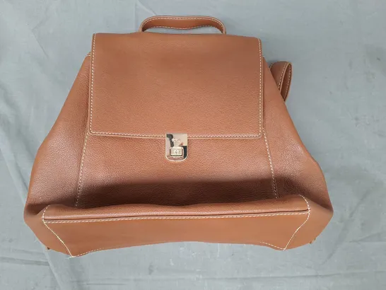 RUTH LANGSFORD LEATHER BACKPACK TAN