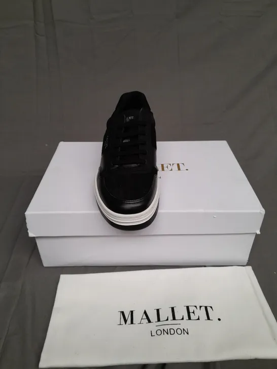 BOXED PAIR OF MALLET LONDON BLACK MALLET BENNET SIZE 8 