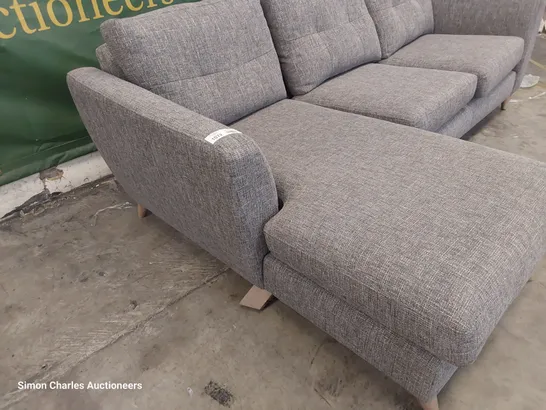 QUALITY BRITISH DESIGNER LOUNGE Co. HOLLY CORNER CHAISE SOFA GREY FABRIC 