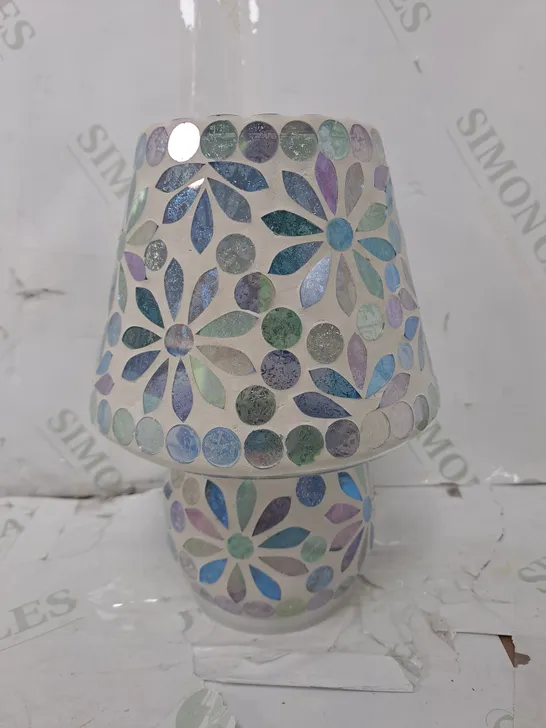 GARDEN REFLECTION MOSAIC FLOWER LED TABLE LAMP 