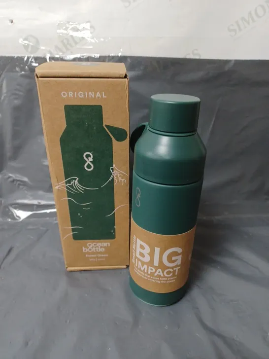 OCEAN BOTTLE STAINLESS STEEL DRINKING BOTTLE FOR HOT AND COLD DRINKS 500ML FOREST GREEN