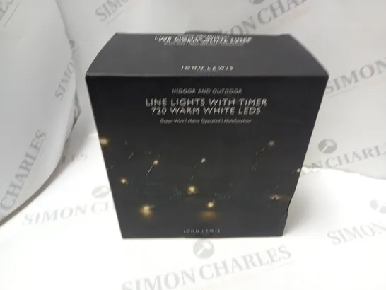 BOXED JOHN LEWIS LINE LIGHTS WITH TIMER 720 WARM WHITE LEDS