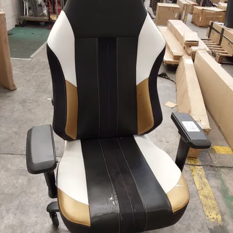 X-ROCKER ECHO RACING OFFICE CHAIR GOLD/BLACK/WHITE 