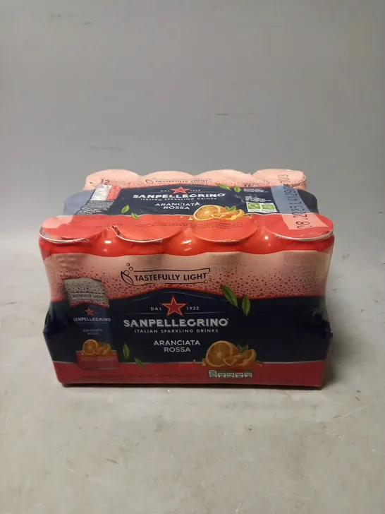 SANPELLEGRINO ARANCIATA ROSSA SPARKLING WATER DRINKS - 12 X 330ML - COLLECTION ONLY 