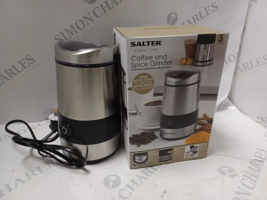 BOXED SALTER COFFEE AND SPICE GRINDER