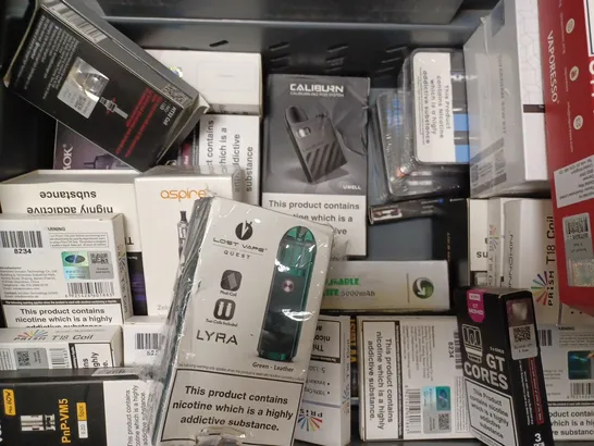 BOX OF APPROX 15 ITEMS INCLUDING ASSORTED VAPE MODS AND COILS