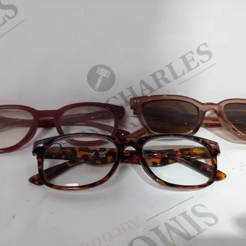 HUMMINGBIRD SUNGLASSES & READERS - GREY AND BROWN/RED