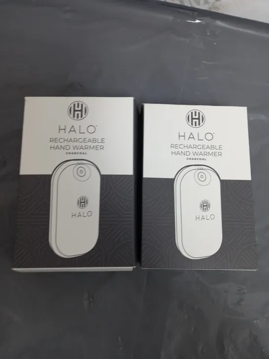 SET OF 2 HALO RECHARGEABLE HAND WARMERS