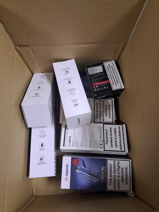 APPROXIMATELY 20 VAPES & E-CIGARETTES TO INCLUDE UWELL CALIBURN, ASPIRE FLEXUS PRO, VAPORESSO ECO NANO, ETC