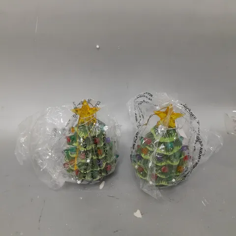 TWO CHRISTMAS TREE BAUBLE GIFTS 