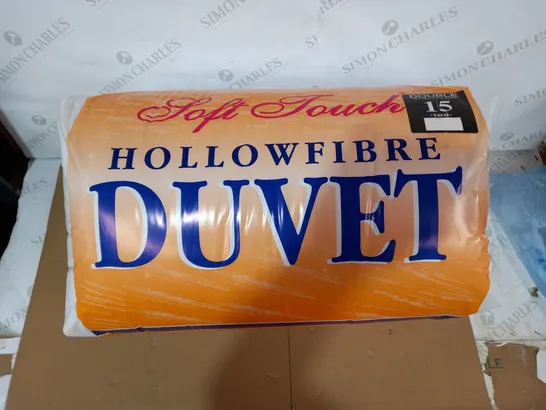 SOFT TOUCH 15TOG DOUBLE SIZE HOLLOW FIBRE DUVET