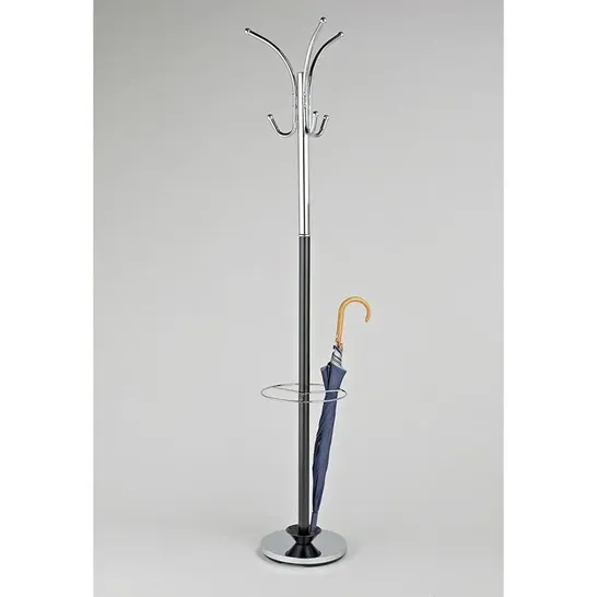 OSCAR FREE STANDING COAT STAND IN CHOME/BLACK