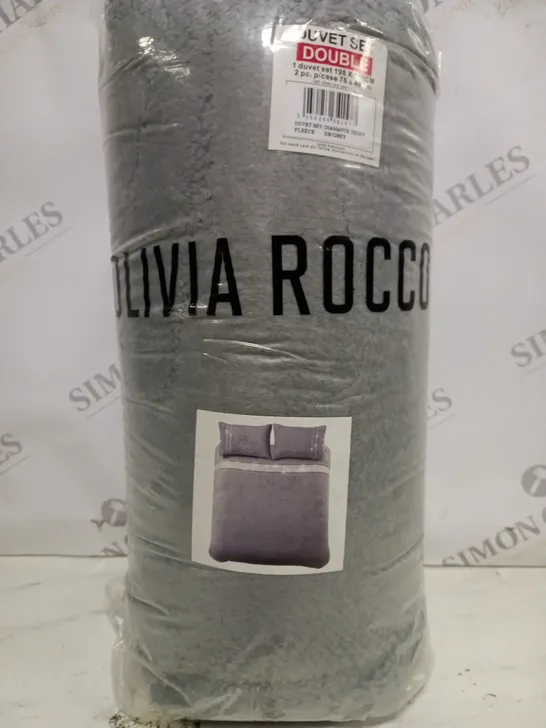 OLIVIA ROCCO DUVET SET IN GREY - DOUBLE