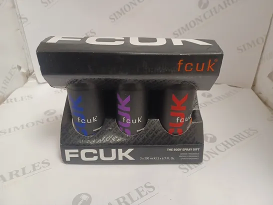 FCUK 3-PIECE BODY SPRAY GIFT SET