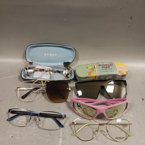 APPROXIMATELY 15 ASSORTED GLASSES/SUNGLASSES IN VARIOUS DESIGNS 