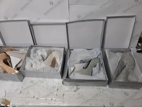 APPROXIMATELY 10 PAIRS OF ASSORTED BOXED AND UNBOXED SHOES TO INCLUDE SANDALS, AND TRAINERS 