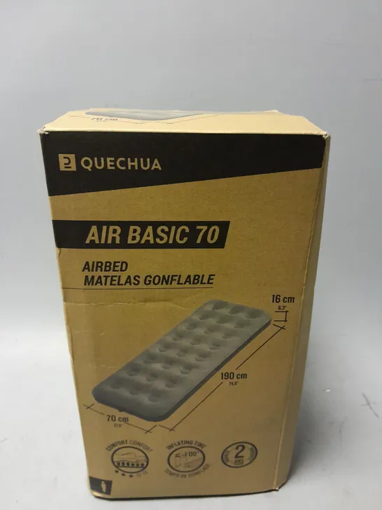 BOXED QUECHUA AIR BASIC 70 AIRBED