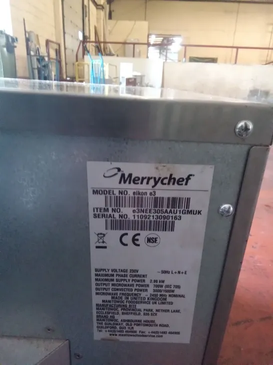 MERRYCHEF ELKON E3 COMMERCIAL OVEN 