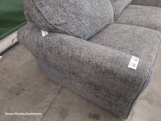 DESIGNER CHALLANGER THREE SEATER SOFA SLATE FABRIC 