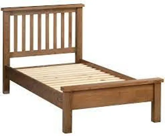 BOXED DORSET WAXED 3'0 BED FRAME (2 BOXES)