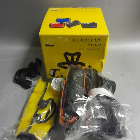 BOXED NIKON COOLPIX AW120 EXTREME ACCESSORY KIT 