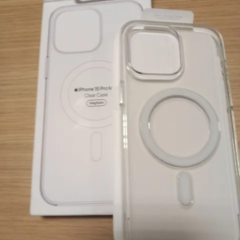 BOXED APPLE IPHONE 15 PRO MAX CLEAR CASE MAG SAFE