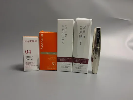 5 ASSORTED BEAUTY PRODUCTS TO INCLUDE CLARINS MILKY BOOST 50ML AND PHILIP KINGSLEY RICH DEEP-CONDITIONING TREATMENT 75ML 