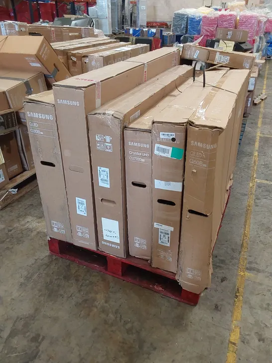 PALLET TO CONTAIN APPROX 6 ASSORTED TVS - MODELS, SIZES AND CONDITIONS MAY VARY 