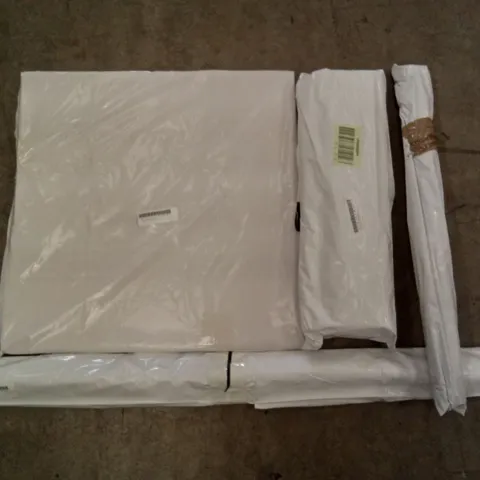 PALLET OF ASSORTED ITEMS INCLUDING SELF-ADHESIVE DOOR BOTTOM, FLEXIBLE MIRROR SHEET, SHELF LINERS, SHOWER SCREEN SEALS