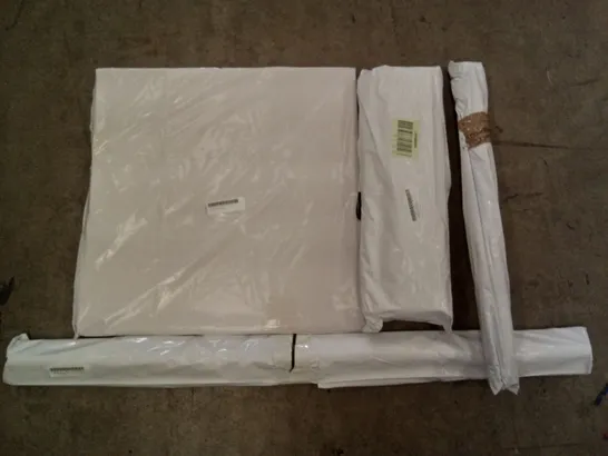 PALLET OF ASSORTED ITEMS INCLUDING SELF-ADHESIVE DOOR BOTTOM, FLEXIBLE MIRROR SHEET, SHELF LINERS, SHOWER SCREEN SEALS