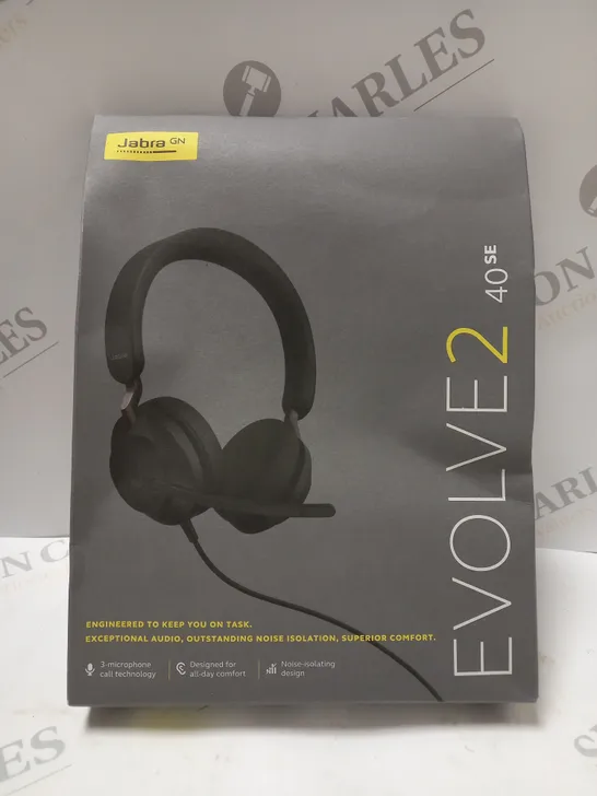 BOXED JABRA EVOLVE2 40 SE WIRED STEREO HEADSET