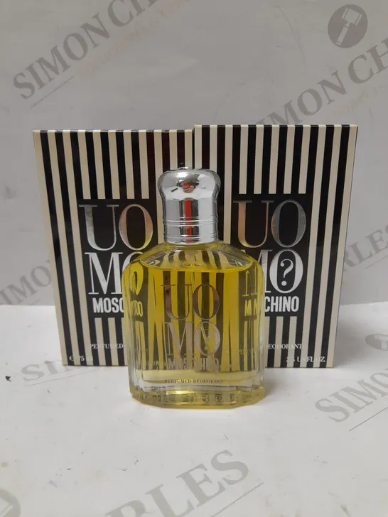 LOT OF 4 X 75ML MOSCHINO UOMO DEODORANT SPRAY