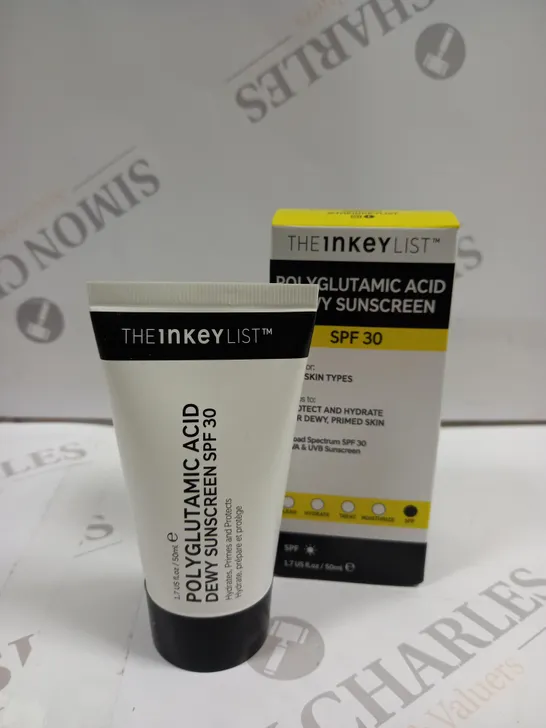 THE INKEY LIST POLYGLUTAMIC ACID DEWY SUNSCREEN SPF30 50ML