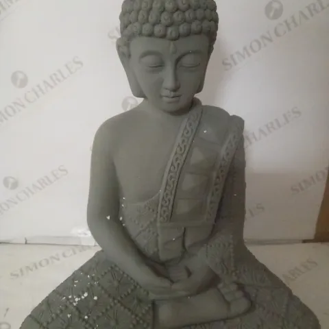 BUDDHA STATUE DECORATION GREY