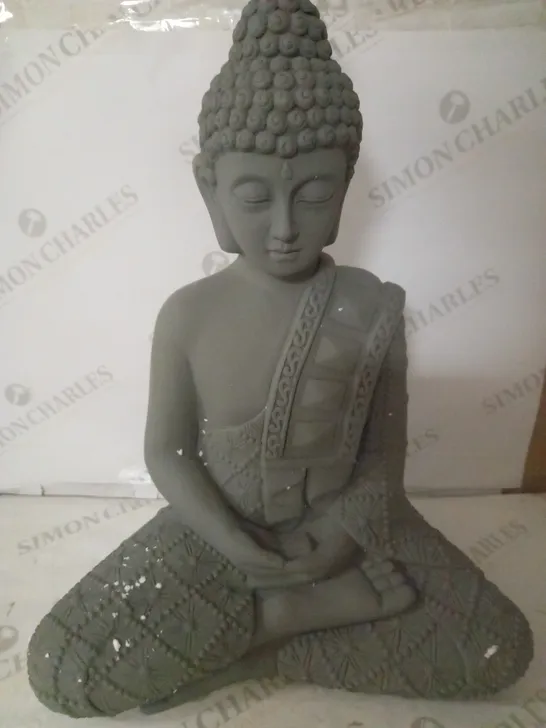 BUDDHA STATUE DECORATION GREY