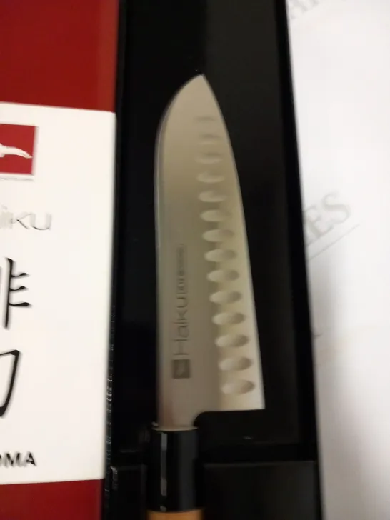 BRAND NEW BOXED CHROMA HAIKU H16 17CM SANTOKU WITH AIRPOCKETS