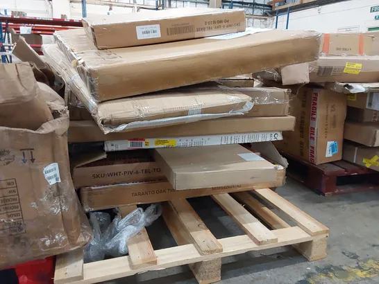 PALLET OF ASSORTED FURNITURE PARTS